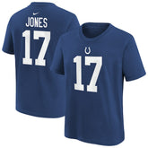 Daniel Jones Indianapolis Colts Youth Player Name & Number T-Shirt Royal