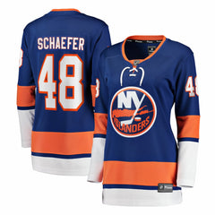NHL Matthew Schaefer New York Islanders Fanatics Women's Home Breakaway Player Jerseys - Royal