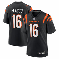 NFL Joe Flacco Cincinnati Bengals Team Game Jersey - Black