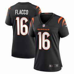 NFL Joe Flacco Cincinnati Bengals Women's Team Game Jersey - Black
