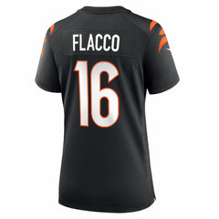 NFL Joe Flacco Cincinnati Bengals Women's Team Game Jersey - Black