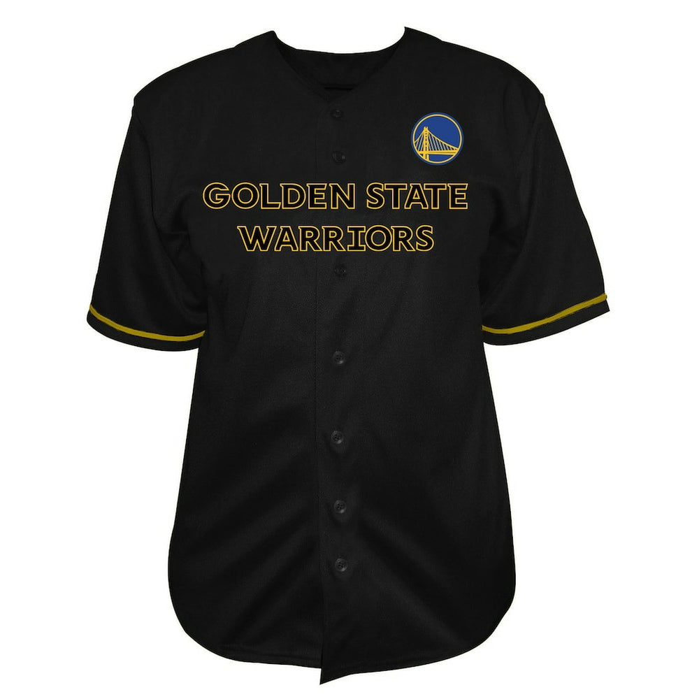 NBA Golden State Warriors Big & Tall Pop Full-Button Jersey sale - Black