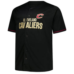 NBA Cleveland Cavaliers Big & Tall Pop Full-Button Jersey sale - Black