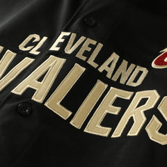 NBA Cleveland Cavaliers Big & Tall Pop Full-Button Jersey sale - Black