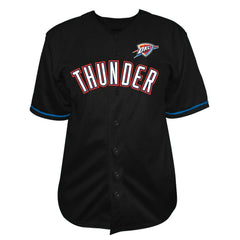 NBA Oklahoma City Thunder Big & Tall Pop Full-Button Jersey - Black