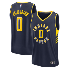 NBA Tyrese Haliburton Indiana Pacers Fanatics Fast Break Replica Jersey - Navy - Icon Edition