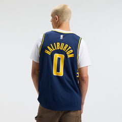 NBA Tyrese Haliburton Indiana Pacers Fanatics Fast Break Replica Jersey - Navy - Icon Edition