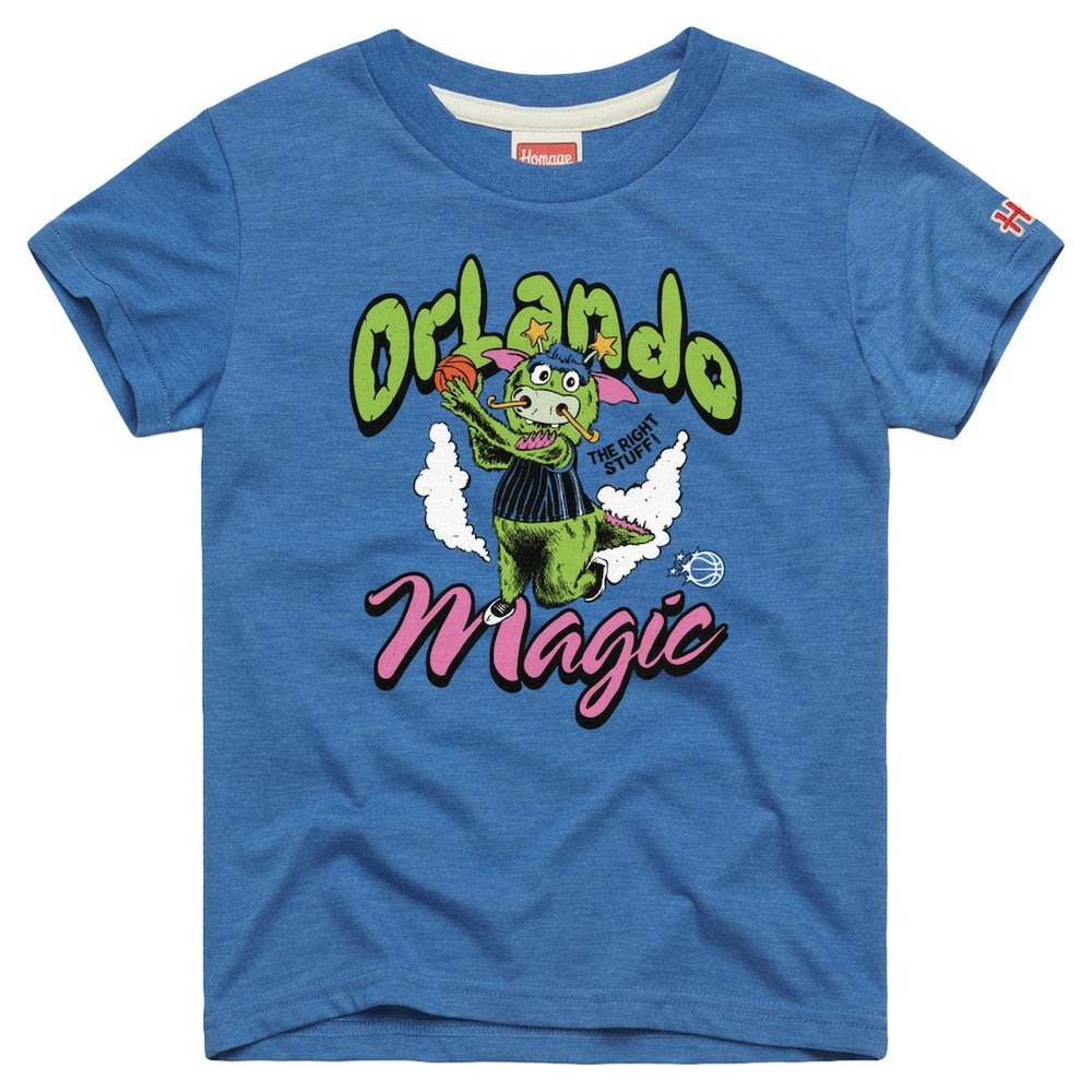 Orlando Magic Homage Youth The Right Stuff Tri-Blend T-Shirt Blue