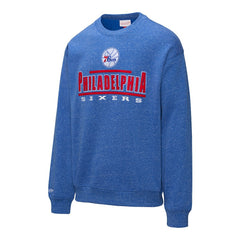 Philadelphia 76ers Throw It Back Fleece Sweatshirt Royal