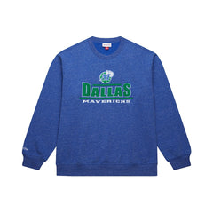 Dallas Mavericks Throw It Back Fleece Sweatshirt Navy