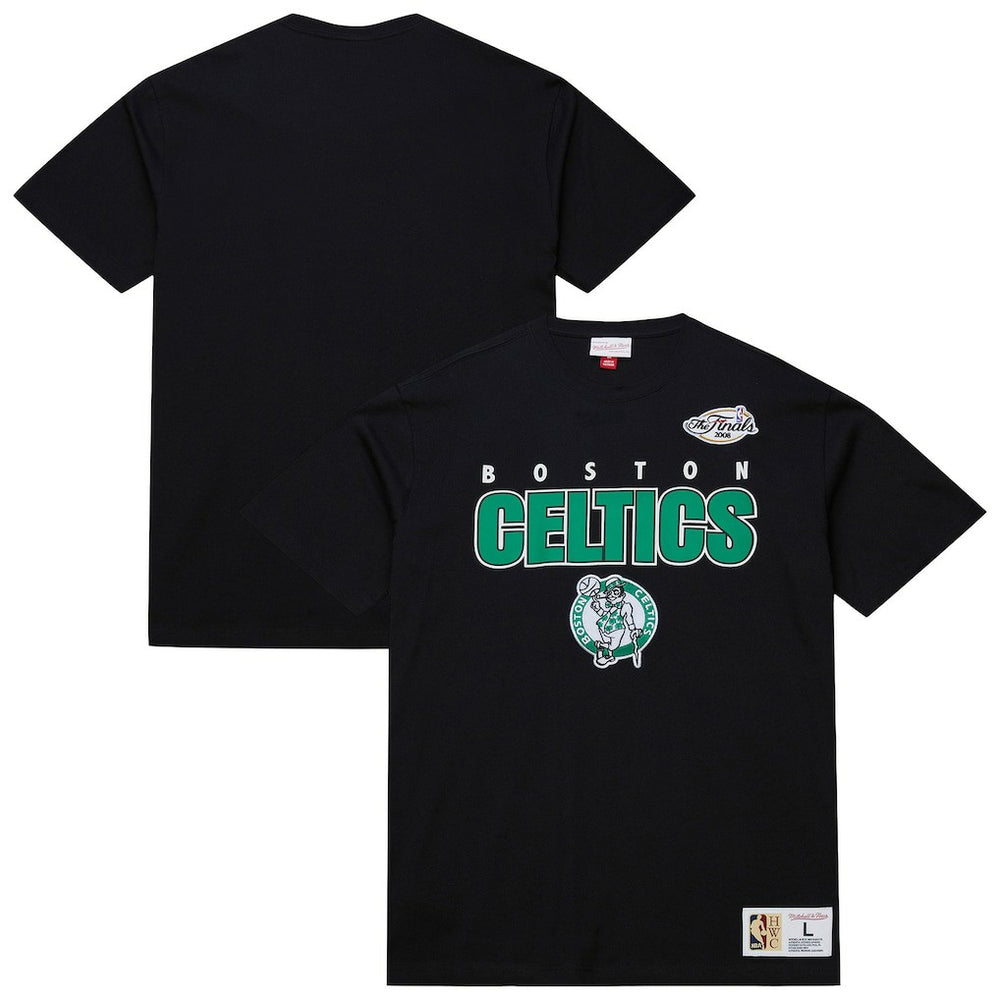 Boston Celtics Hardwood Classics Throw It Back Premium T-Shirt Black