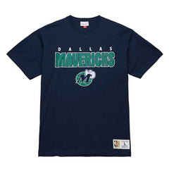 Dallas Mavericks Hardwood Classics Throw It Back Premium T-Shirt Navy