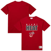 Miami Heat Hardwood Classics Throw It Back Premium T-Shirt Red