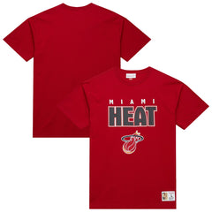 Miami Heat Hardwood Classics Throw It Back Premium T-Shirt Red