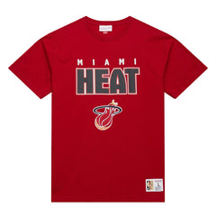 Miami Heat Hardwood Classics Throw It Back Premium T-Shirt Red