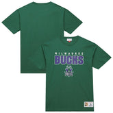Milwaukee Bucks Hardwood Classics Throw It Back Premium T-Shirt Green