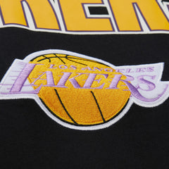 Los Angeles Lakers Hardwood Classics Throw It Back Premium T-Shirt Black