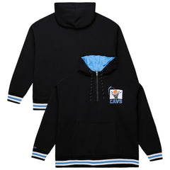 Cleveland Cavaliers Throw It Back Quilted Fleece Quarter-Zip Hoodie Black