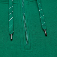 Boston Celtics Throw It Back Quilted Fleece Quarter-Zip Hoodie Green