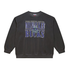 Milwaukee Bucks NBA Downtown Collection Fleece Sweatshirt Black