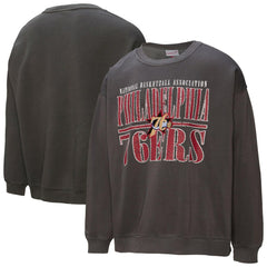 Philadelphia 76ers NBA Downtown Collection Fleece Sweatshirt Black