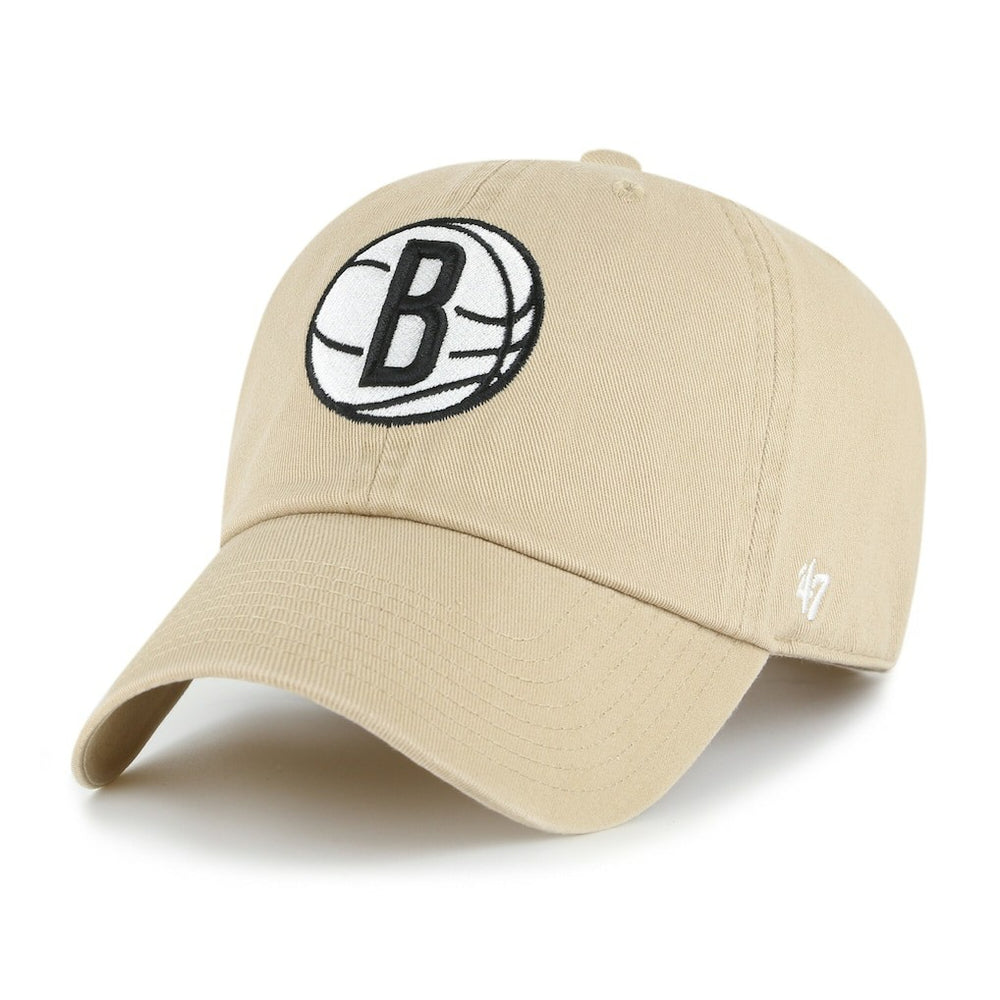 Brooklyn Nets '47 Logo Clean Up Adjustable Hat Khaki