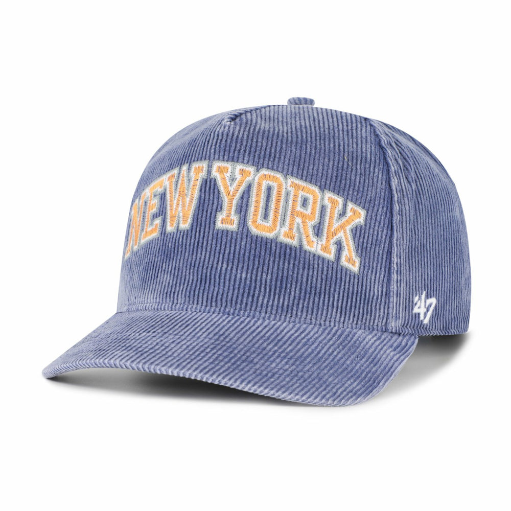 New York Knicks '47 Reclaim Snow Wash Corduroy Adjustable Hitch Hat Blue