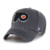 NHL Philadelphia Flyers '47 Weathered Clean Up Adjustable Hat - Charcoal