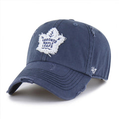 NHL Toronto Maple Leafs '47 Weathered Clean Up Adjustable Hat - Navy