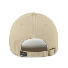 NHL Minnesota Wild '47 Logo Clean Up Adjustable Hat - Khaki