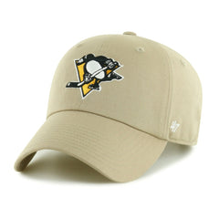 NHL Pittsburgh Penguins '47 Logo Clean Up Adjustable Hat - Khaki