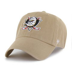 NHL Anaheim Ducks '47 Logo Clean Up Adjustable Hat - Khaki