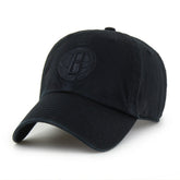 Brooklyn Nets '47 Black on Black Clean Up Adjustable Hat