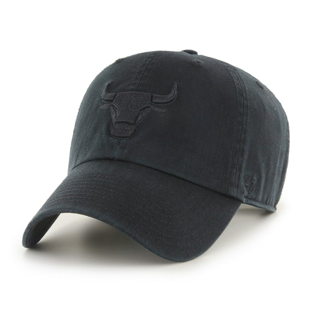 Chicago Bulls '47 Black on Black Clean Up Adjustable Hat