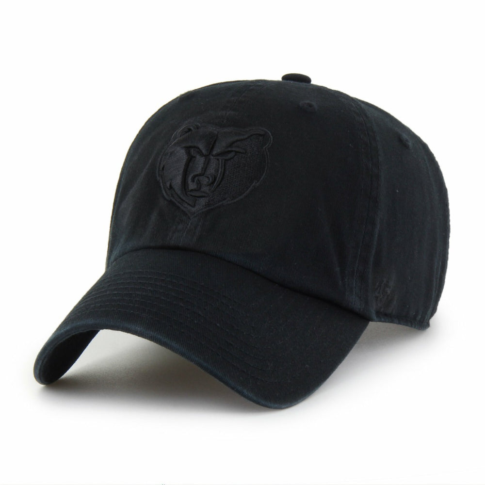 Memphis Grizzlies '47 Black on Black Clean Up Adjustable Hat