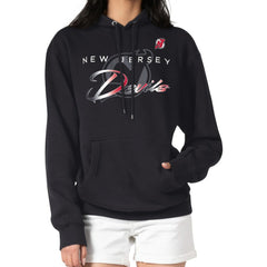 NHL New Jersey Devils G-III 4Her by Carl Banks Shadow Logo Fleece Pullover Hoodie - Black