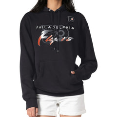 NHL Philadelphia Flyers G-III 4Her by Carl Banks Shadow Logo Fleece Pullover Hoodie - Black