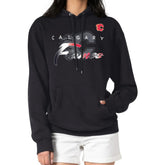NHL Calgary Flames G-III 4Her by Carl Banks Shadow Logo Fleece Pullover Hoodie - Black