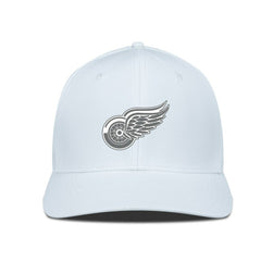NHL Detroit Red Wings Levelwear Rise Slate & Snow Structured Flex Hat - White