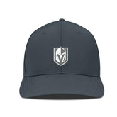 NHL Vegas Golden Knights Levelwear Rise Slate & Snow Structured Flex Hat - Charcoal