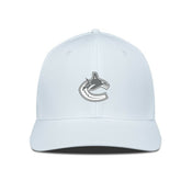 NHL Vancouver Canucks Levelwear Rise Slate & Snow Structured Flex Hat - White