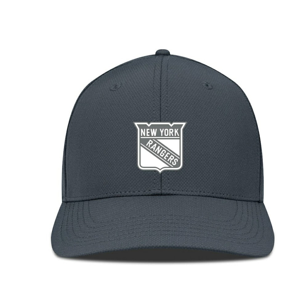 NHL New York Rangers Levelwear Rise Slate & Snow Structured Flex Hat - Charcoal