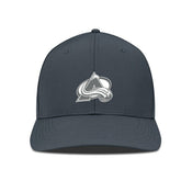 NHL Colorado Avalanche Levelwear Rise Slate & Snow Structured Flex Hat - Charcoal