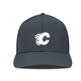 NHL Calgary Flames Levelwear Rise Slate & Snow Structured Flex Hat - Charcoal