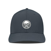 NHL Buffalo Sabres Levelwear Rise Slate & Snow Structured Flex Hat - Charcoal