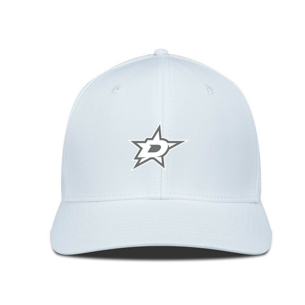 NHL Dallas Stars Levelwear Rise Slate & Snow Structured Flex Hat - White
