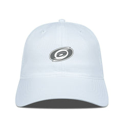 NHL Carolina Hurricanes Levelwear Matrix Slate & Snow Unstructured Adjustable Hat - White
