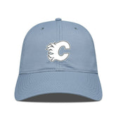 NHL Calgary Flames Levelwear Matrix Slate & Snow Unstructured Adjustable Hat - Blue