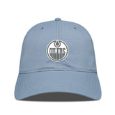 NHL Edmonton Oilers Levelwear Matrix Slate & Snow Unstructured Adjustable Hat - Blue