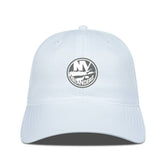 NHL New York Islanders Levelwear Matrix Slate & Snow Unstructured Adjustable Hat - White